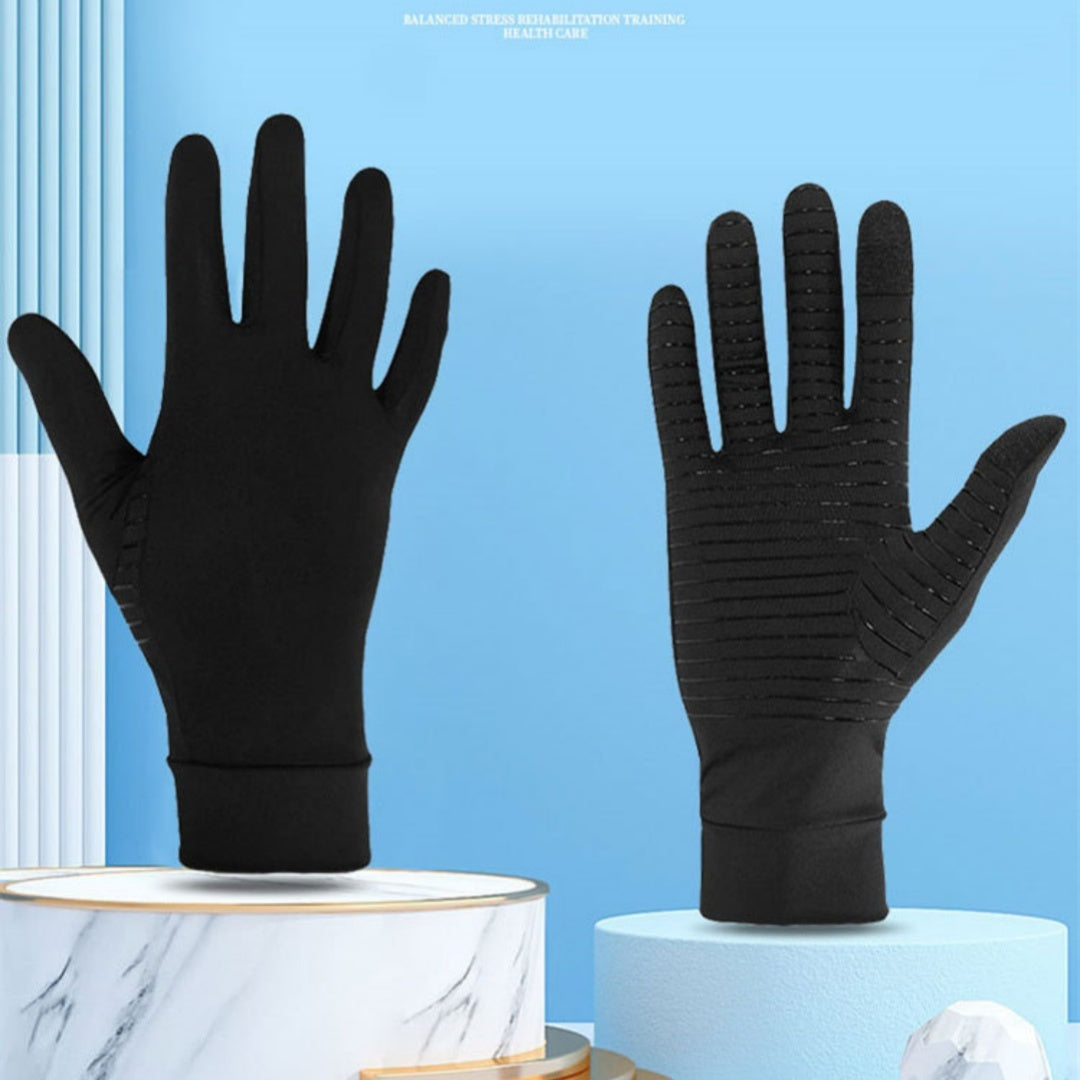 Copper Full Finger Touch Screen Gloves By Modela